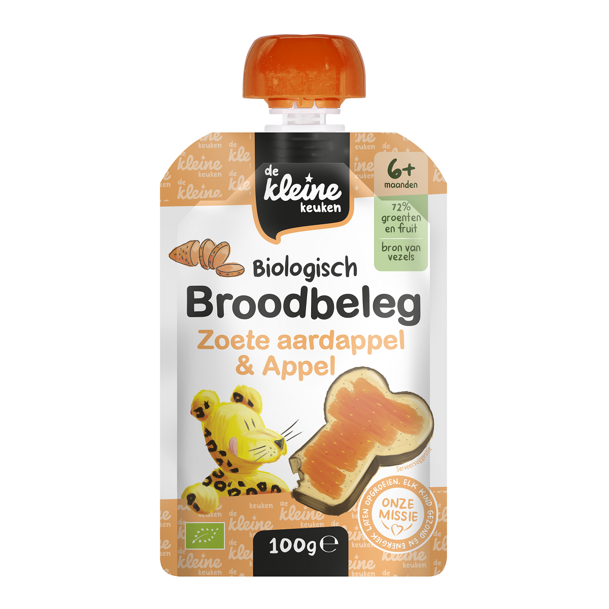 Biologisch broodbeleg Zoete aardappel & Appel