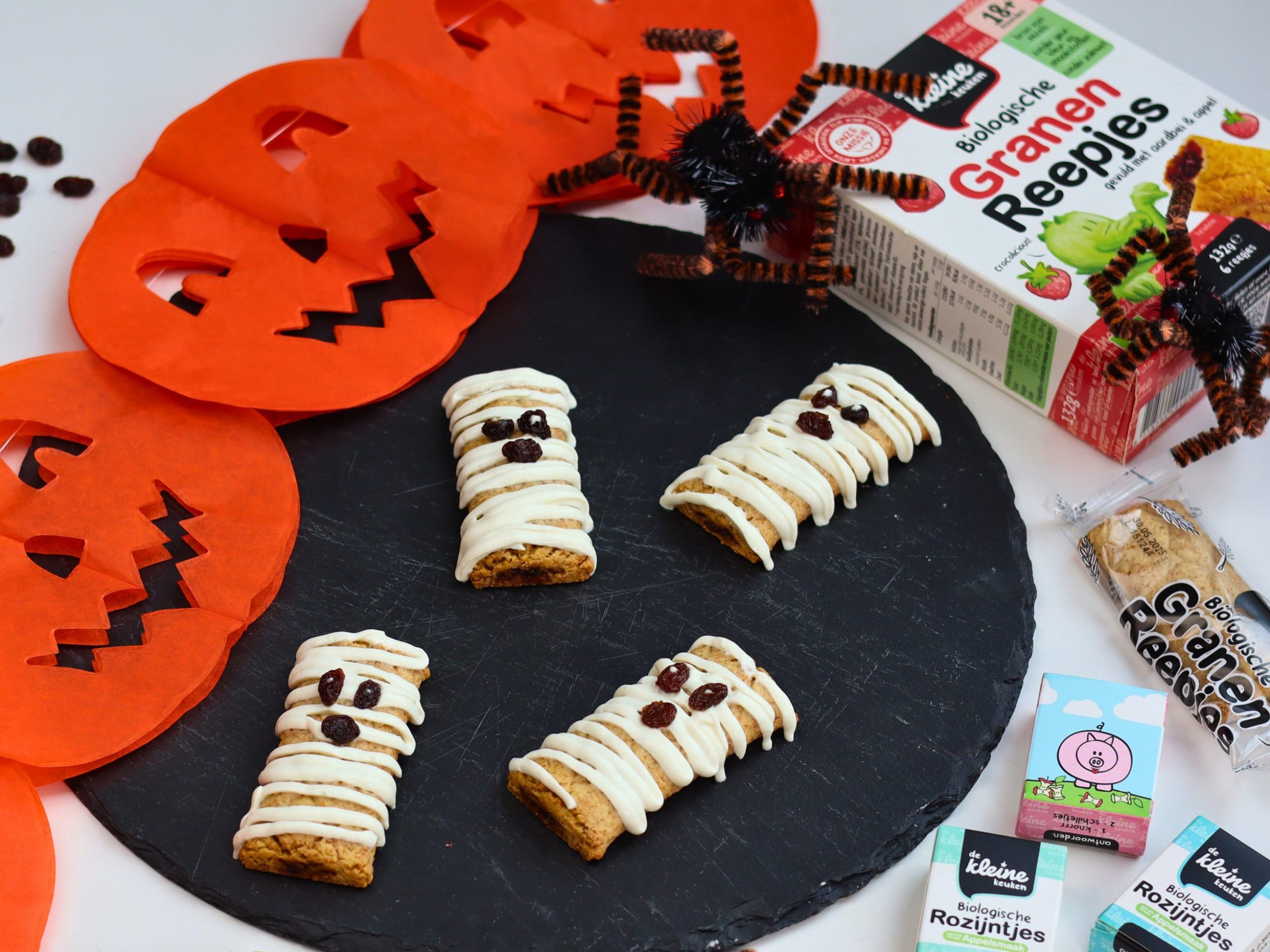 gezonde halloween koekjes mummie recept