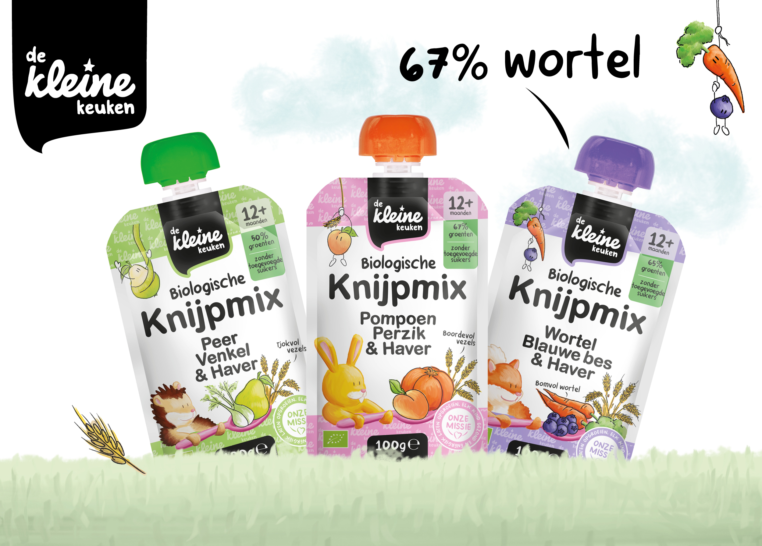 knijpmix tussendoortje voor onderweg