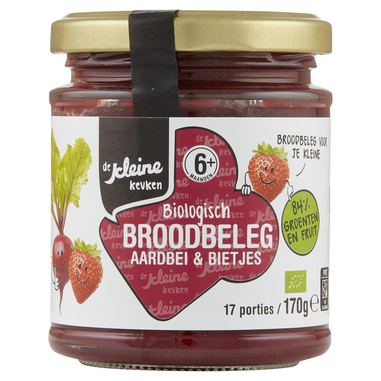 Biologisch broodbeleg Aardbei & Bietjes