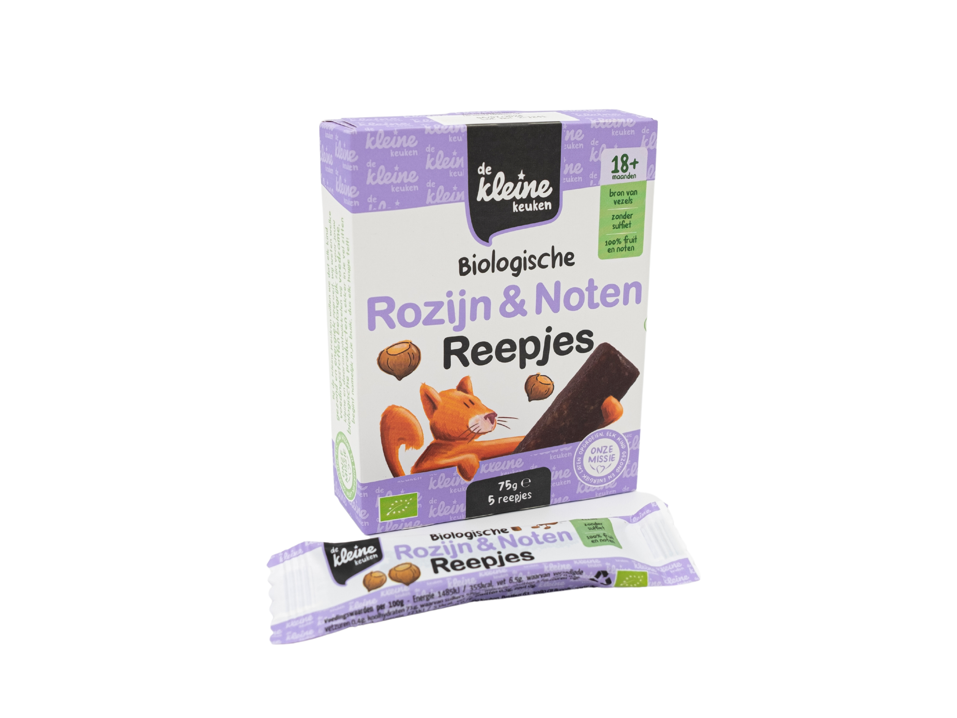 Biologische Rozijn & Noten Reepjes