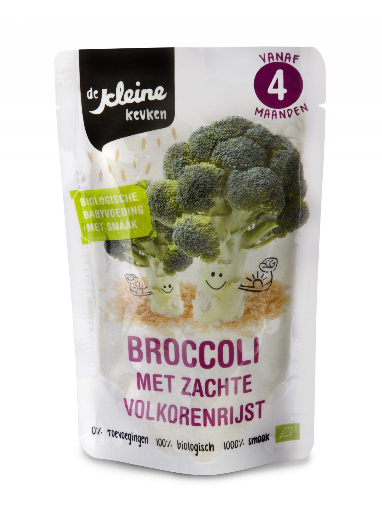Biologische Broccoli met zachte Volkorenrijst