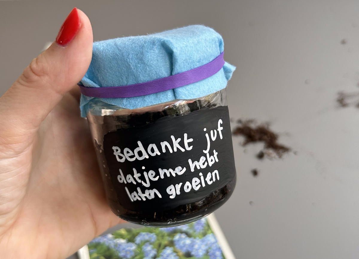 glazen potjes hergebruiken