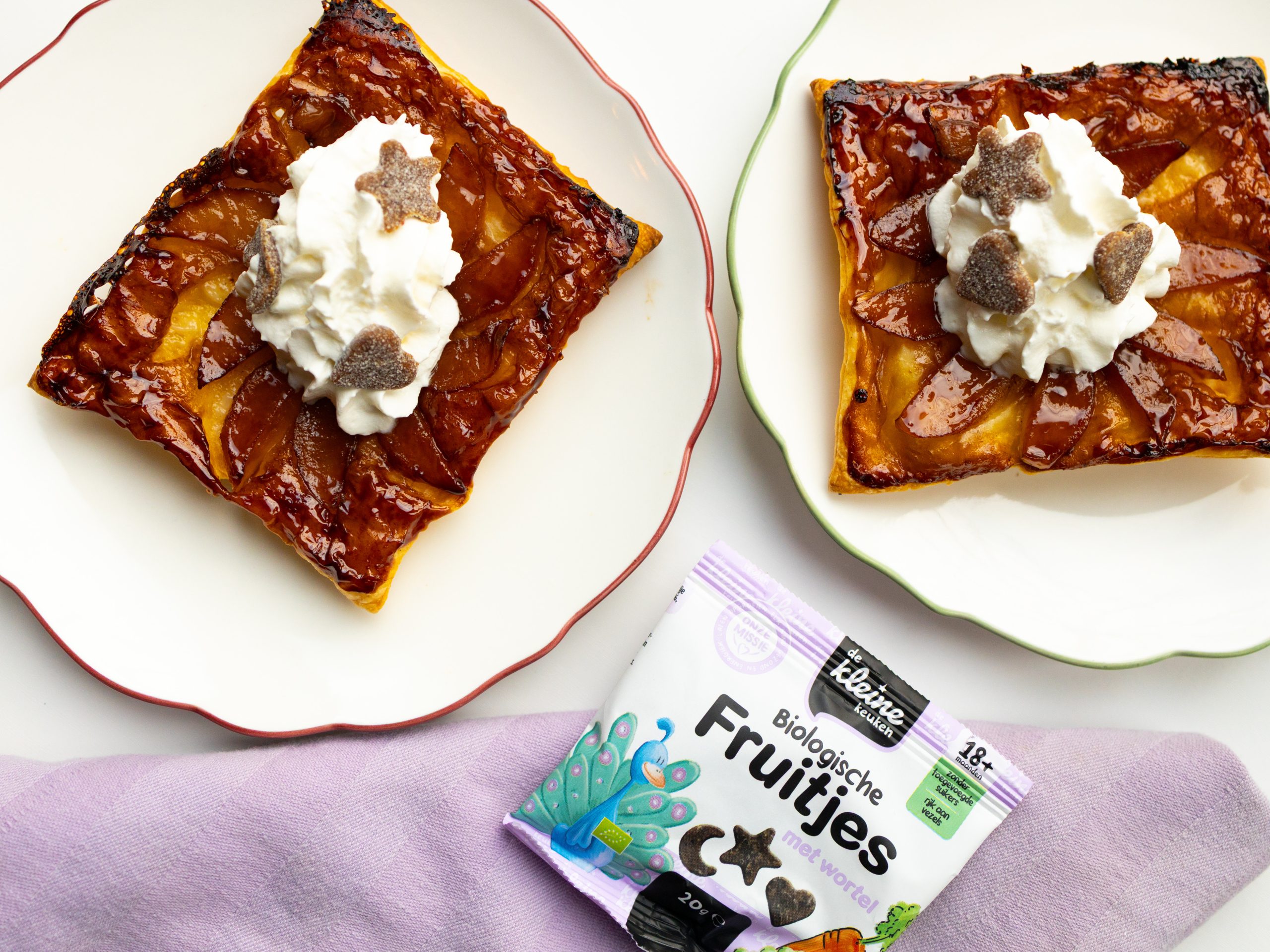 snelle omgekeerde appeltaartjes