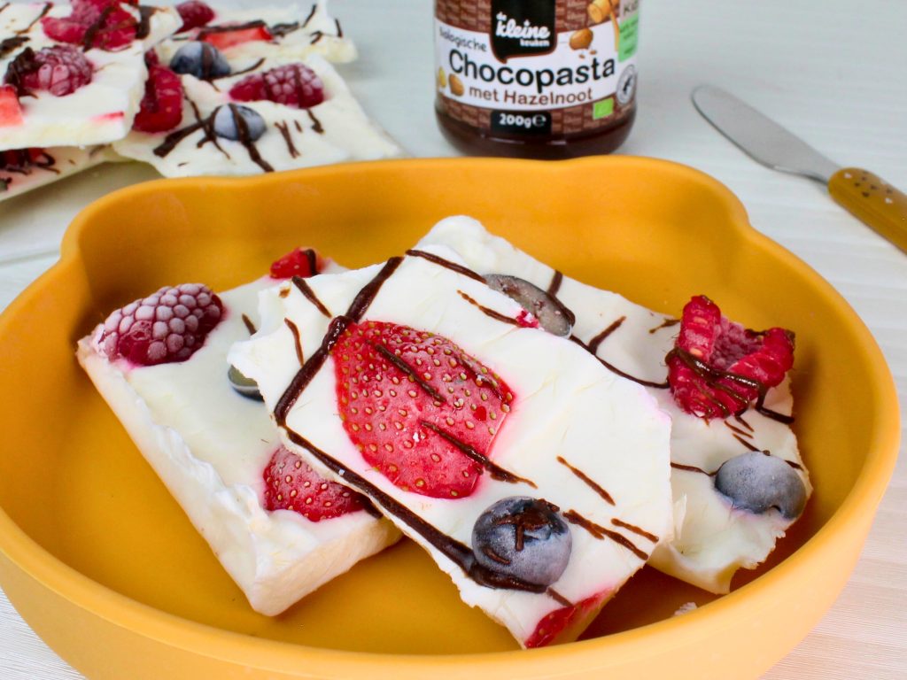 Yoghurt bark recept