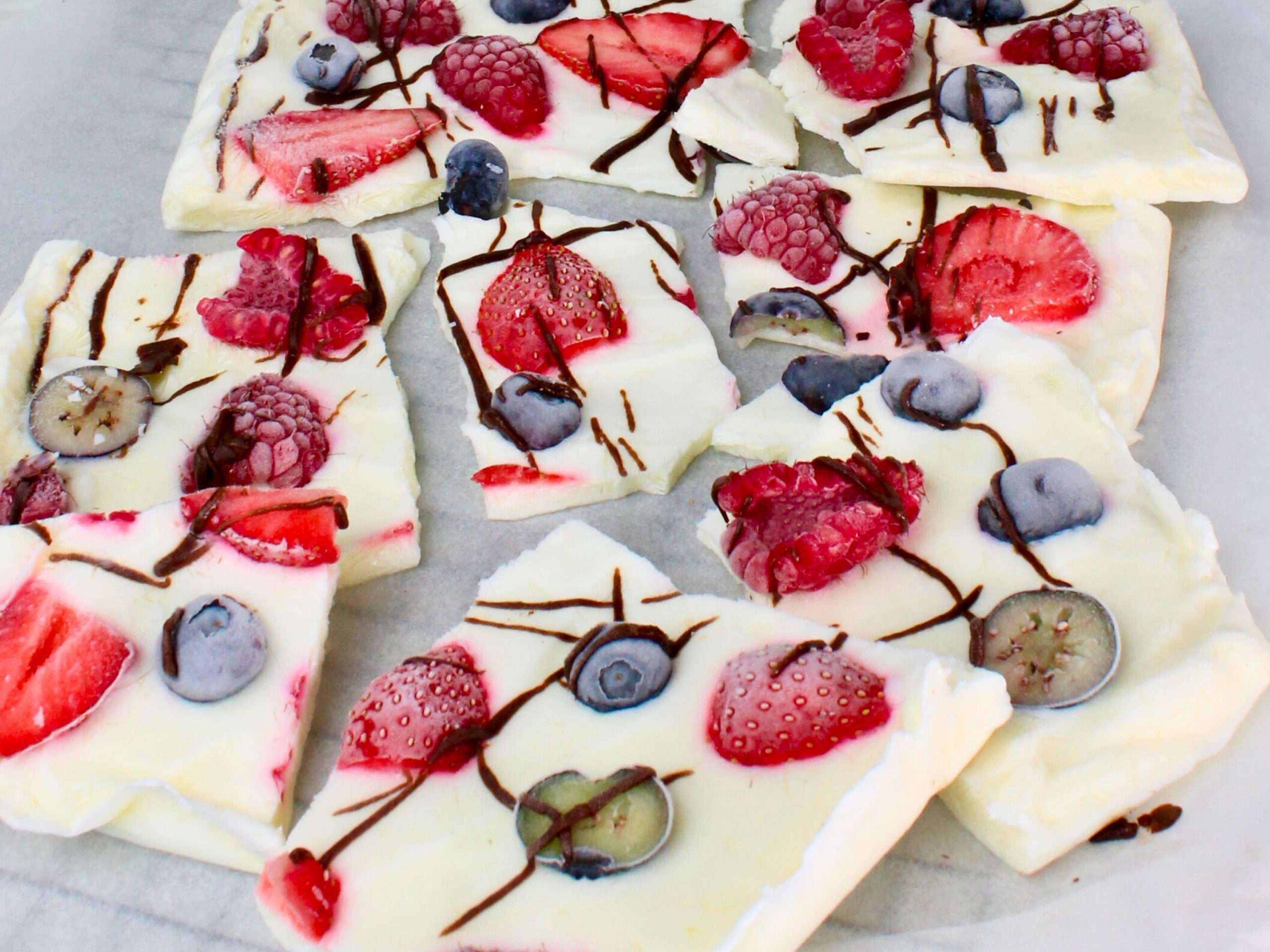 Yoghurt bark recept